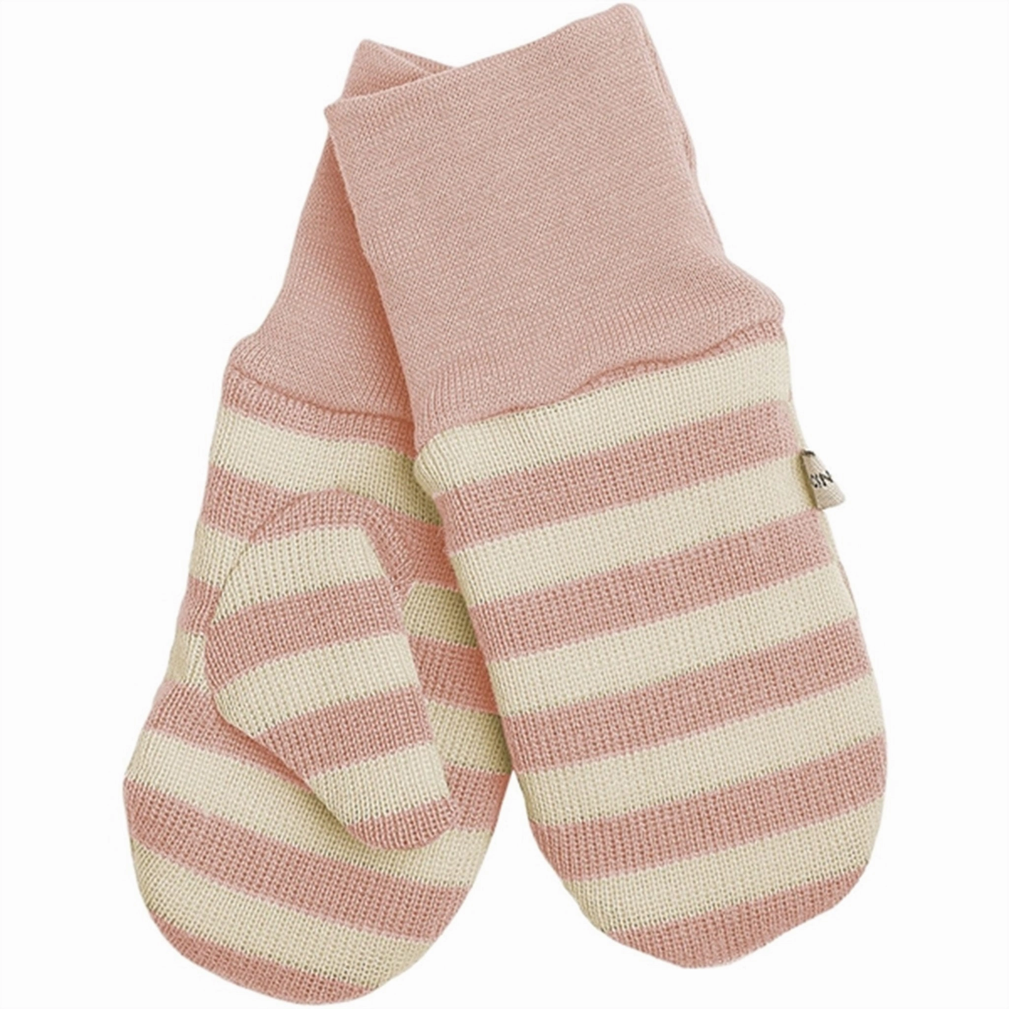 Racing Kids Mittens With Thumb Rose/Ivory Must-Have Clearance