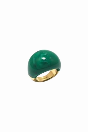 Gold Polished Malakite Ring Sale Ending Soon Limited Stock Deals