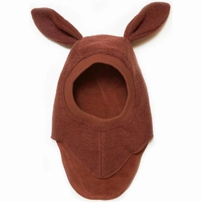 Huttelihut Wool Bunny Balaclava Hat Cayenne Gift-Worthy Sale