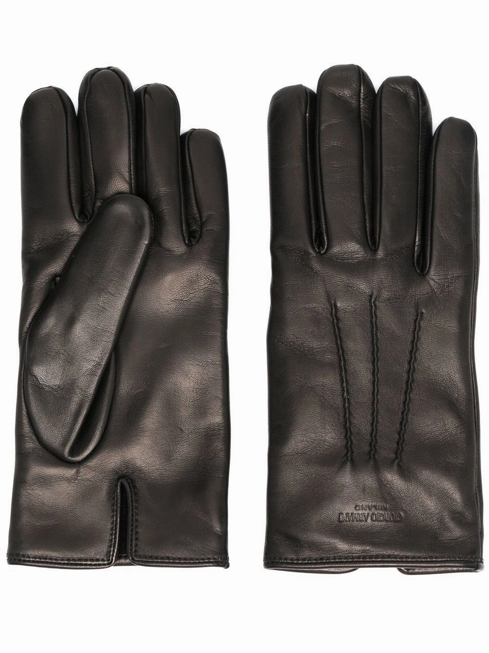 Logo-Stamped Leather Gloves Today Only Discount Alert