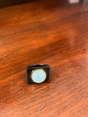 Black Square Gold Bubble Ring Trending Offer Today Big Clearance Event