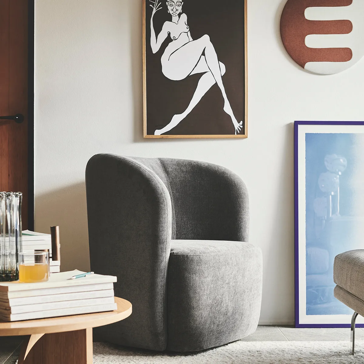 Blair Fabric Swivel Chair