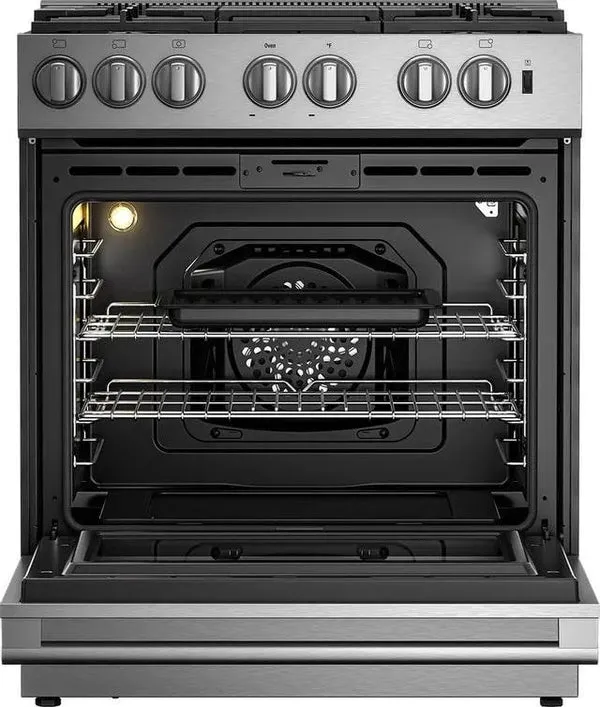 Blomberg 30" Duel Fuel Pro Style Slide-In Range - Stainless - BDF30522CSS