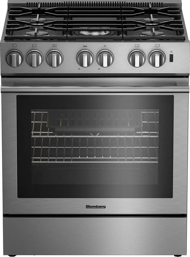 Blomberg 30" Gas Pro Style Slide-In Range - Stainless - BGR30522CSS