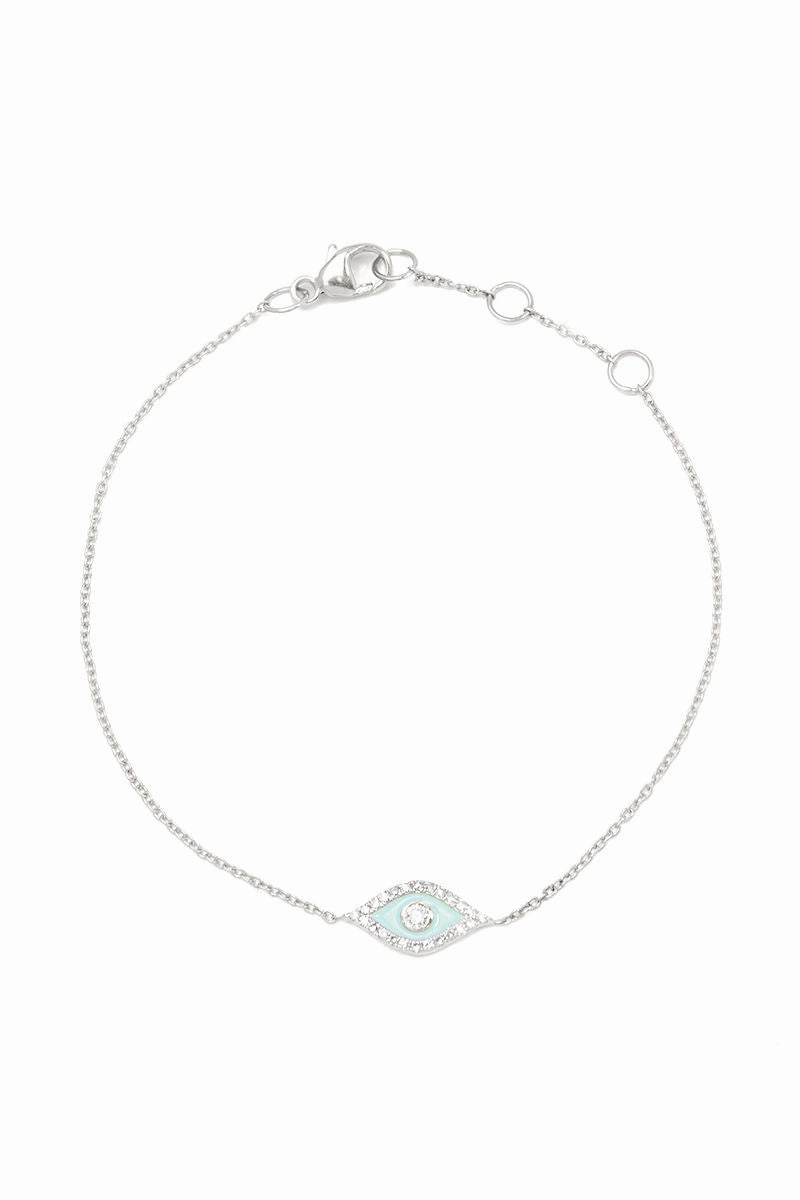 Daily Clearance Deal Limited Stock Deals Blue Eye Bracelet In Sterling Silver