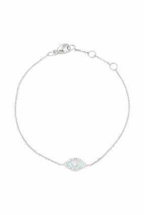 Daily Clearance Deal Limited Stock Deals Blue Eye Bracelet In Sterling Silver