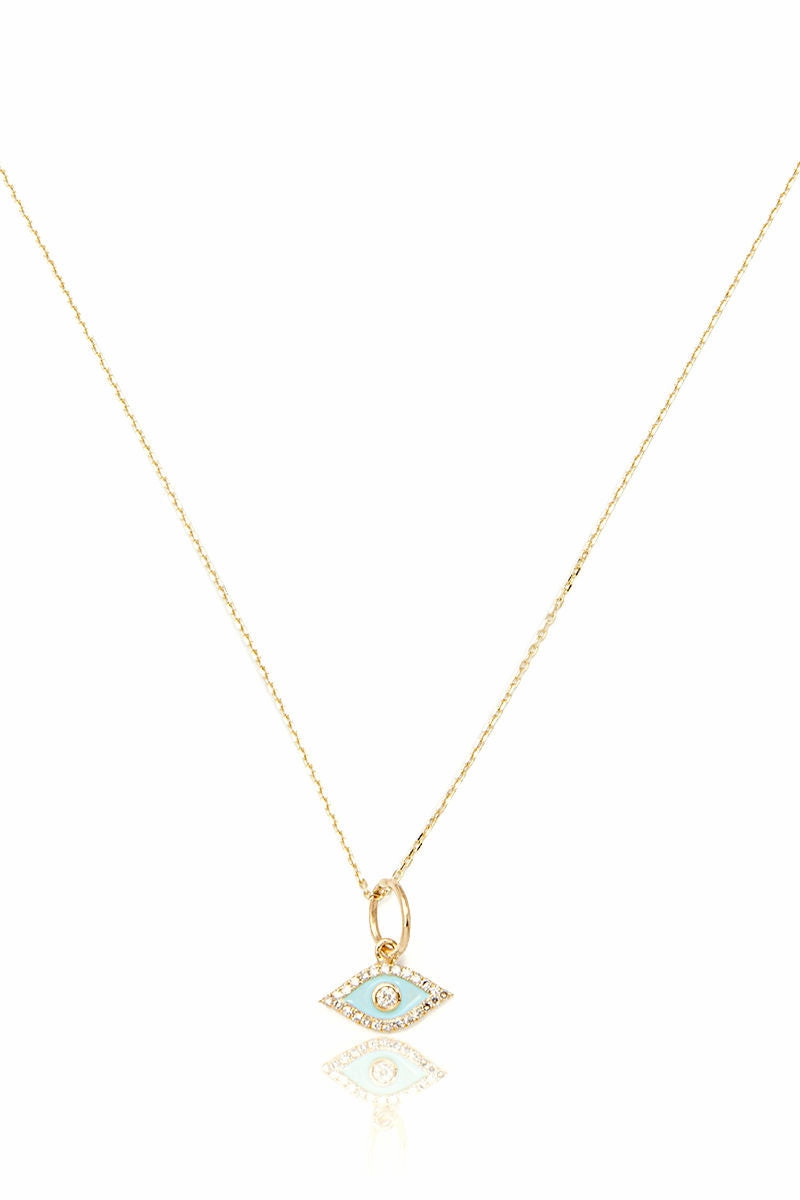 Perfect Gift Offer Exclusive Savings Event Blue Eye Necklace In Yellow Gold