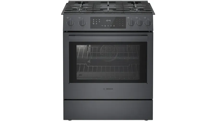 Bosch 800 Series Gas Slide-in Range - Black Stainless - HGI8046UC