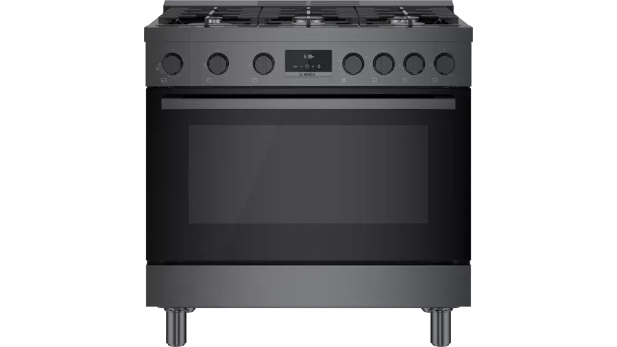 Bosch 800 Series Industrial Gas Range - Black Stainless - HGS8645UC