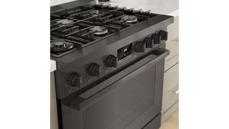 Bosch 800 Series Industrial Gas Range - Black Stainless - HGS8645UC