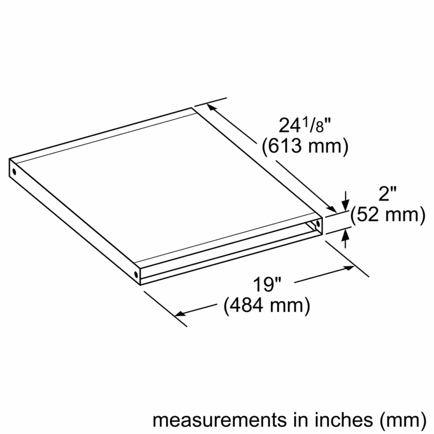 Bosch HDD2RECTD 800 Series Ventilation Accessory Hdd2Rectd