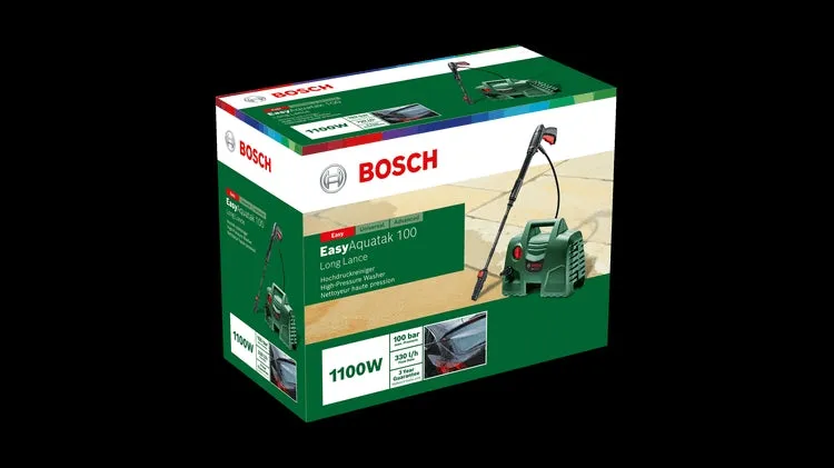 Bosch High-Pressure Washer Green 100Bar 3 M High-Pressu