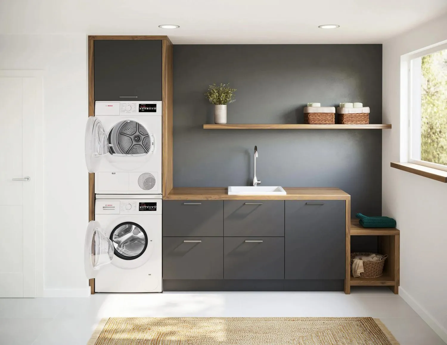 Bosch WGA14400UC 300 Series Compact Washer 1400 Rpm