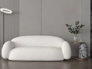 Boucl Fabric Sofa Size 210x82x40 cm