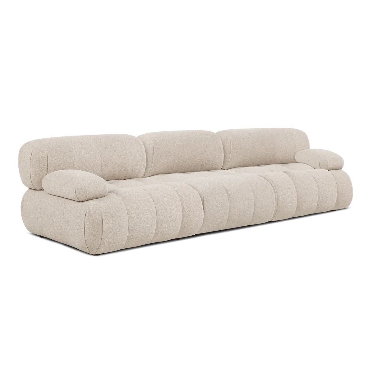 Bowie Boucle 3 Seat Sofa (Sand)