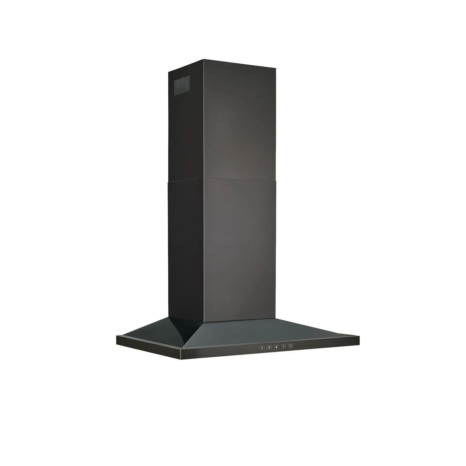 Broan BWS1304BLS Broan?? 30-Inch Convertible Wall-Mount Low Profile Pyramidal Chimney Range Hood, 450 Max Cfm, Black Stainless Steel