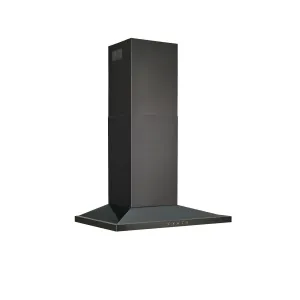 Broan BWS1304BLS Broan?? 30-Inch Convertible Wall-Mount Low Profile Pyramidal Chimney Range Hood, 450 Max Cfm, Black Stainless Steel