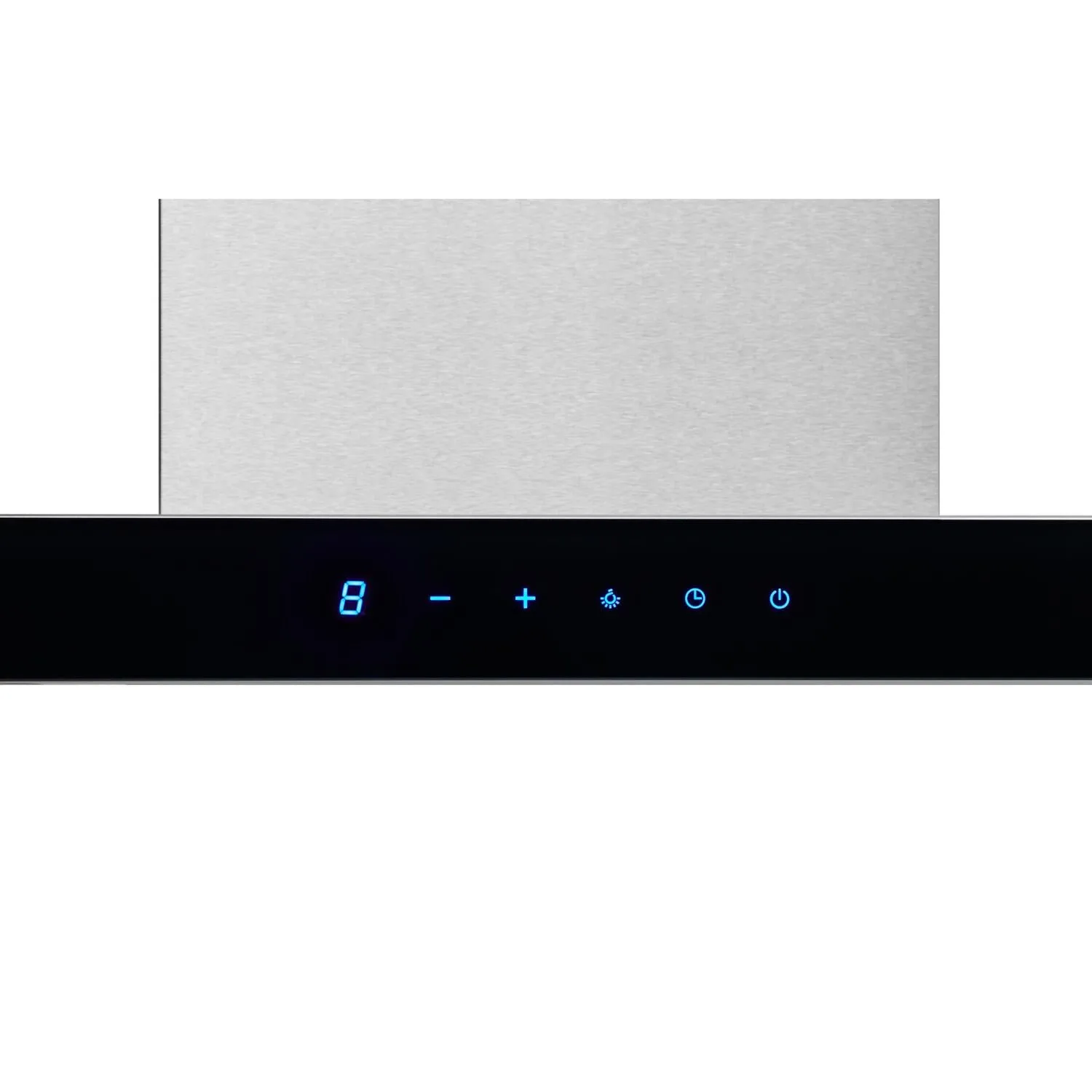 Broan BWT1304SSB Broan?? 30-Inch Convertible Wall-Mount T-Style Chimney Range Hood, 450 Max Cfm, Stainless Steel W/Black Glass