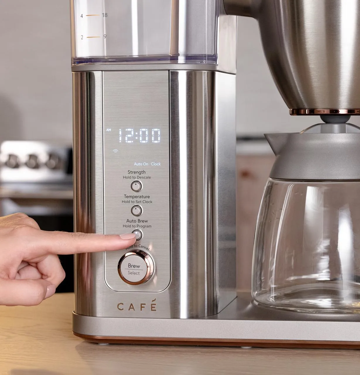 Cafe C7CDABS2RS3 Caf&#8482; Specialty Drip Coffee Maker With Glass Carafe