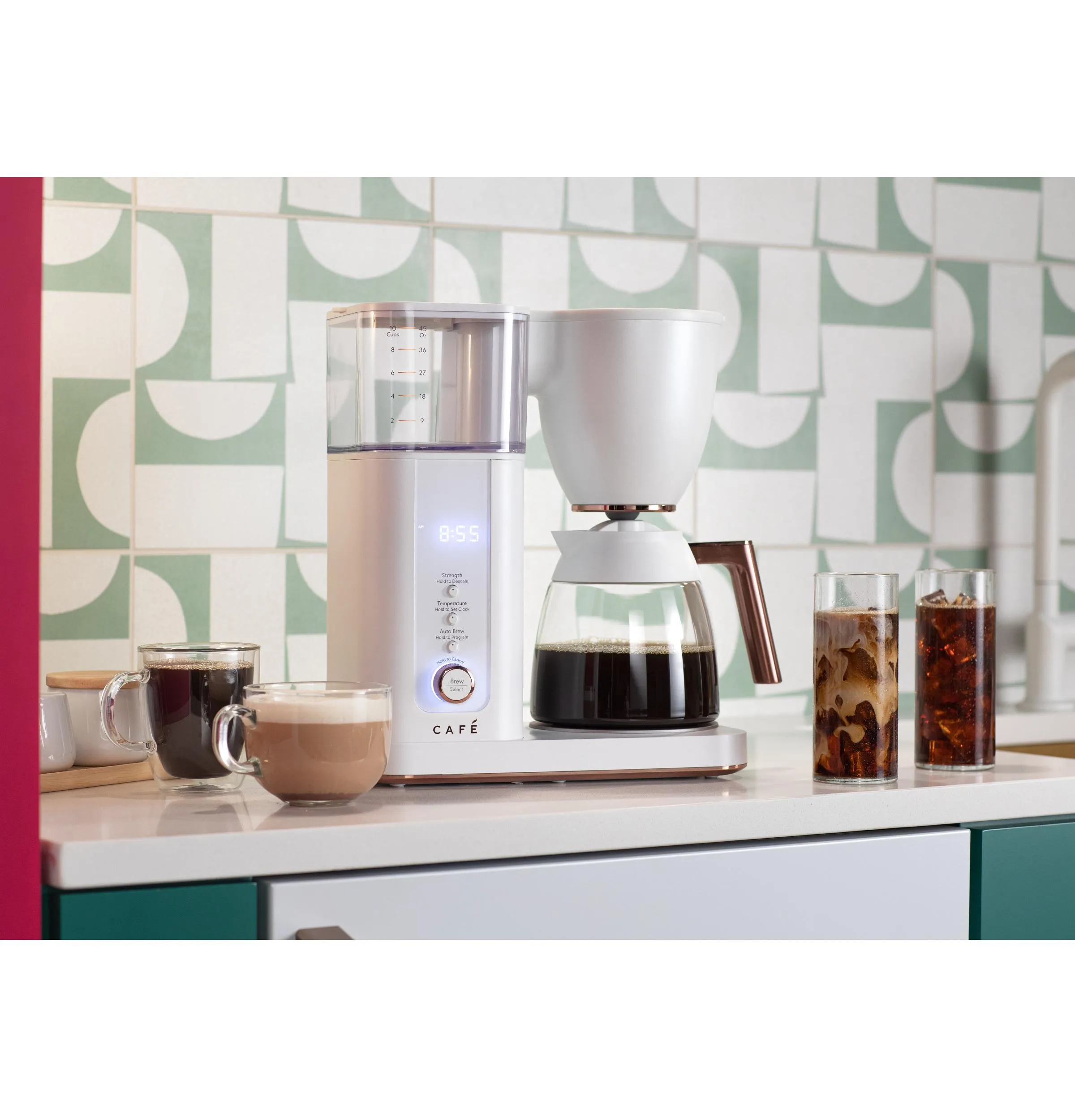 Cafe C7CDABS4RW3 Caf&#8482; Specialty Drip Coffee Maker With Glass Carafe