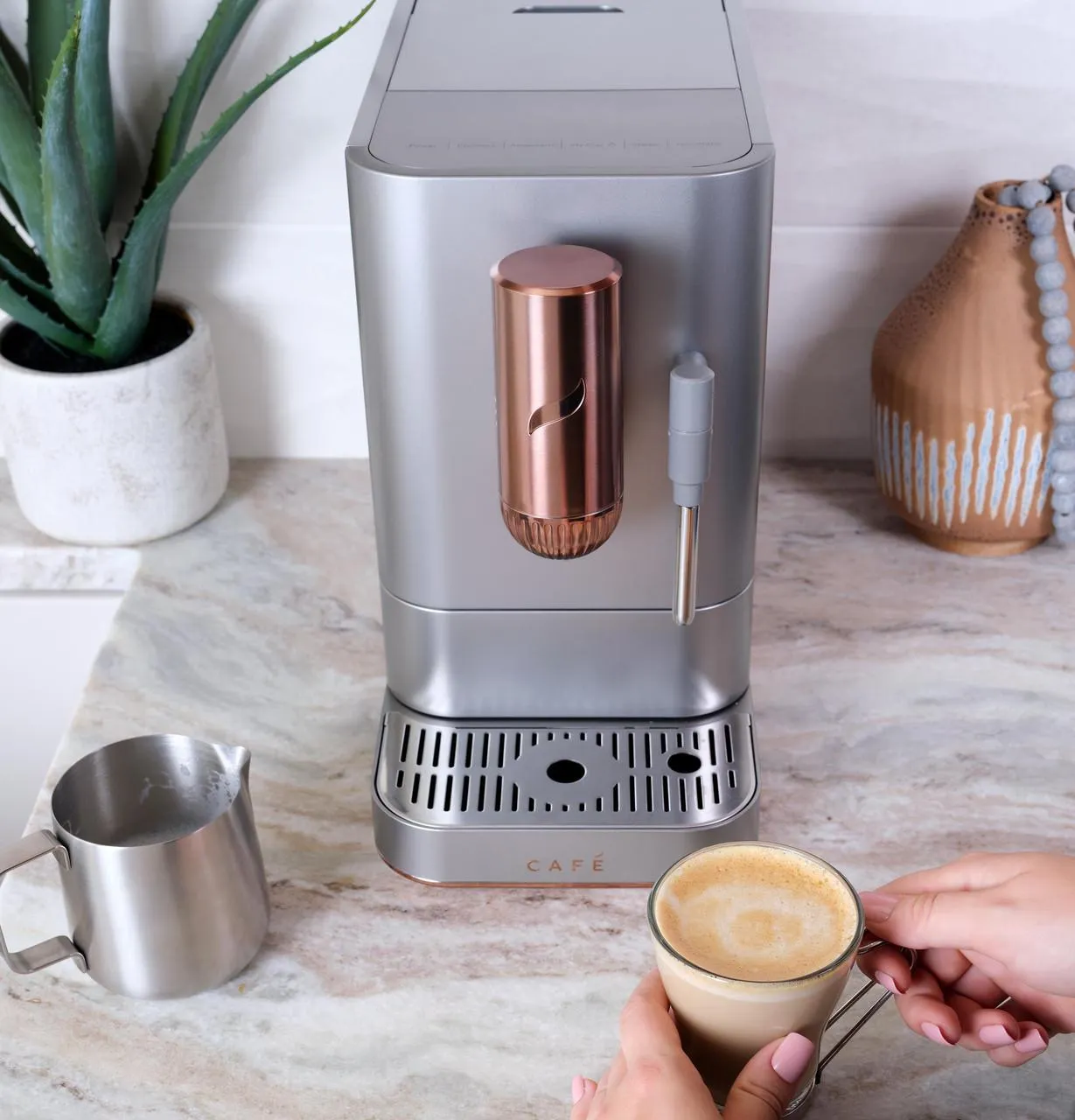 Cafe C7CEBBS2RS3 Caf&#8482; Affetto Automatic Espresso Machine   Frother
