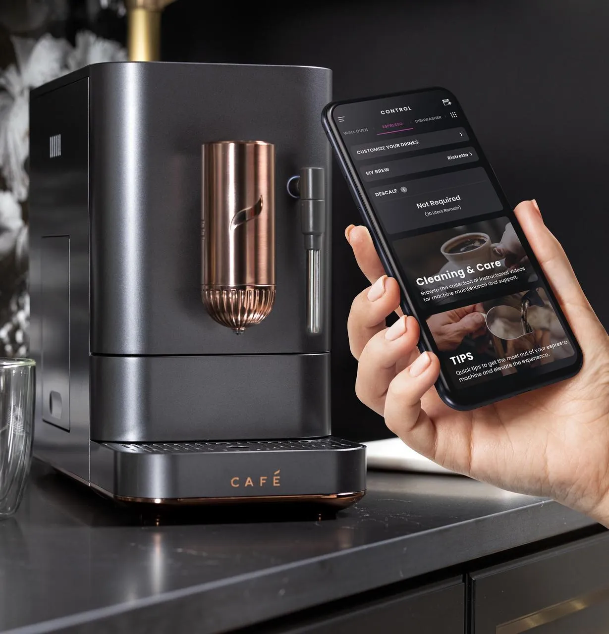 Cafe C7CEBBS3RD3 Caf&#8482; Affetto Automatic Espresso Machine   Frother