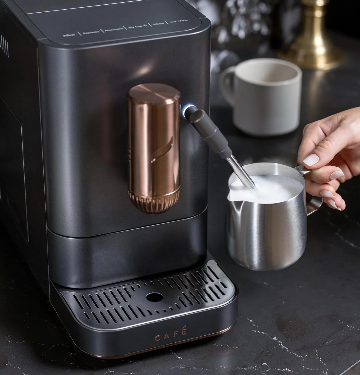 Cafe C7CEBBS3RD3 Caf&#8482; Affetto Automatic Espresso Machine   Frother