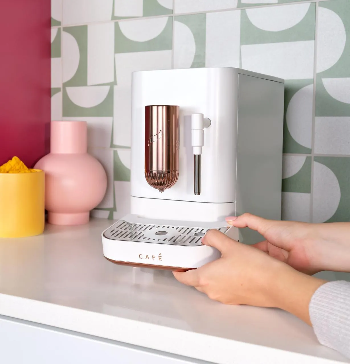 Cafe C7CEBBS4RW3 Caf&#8482; Affetto Automatic Espresso Machine   Frother