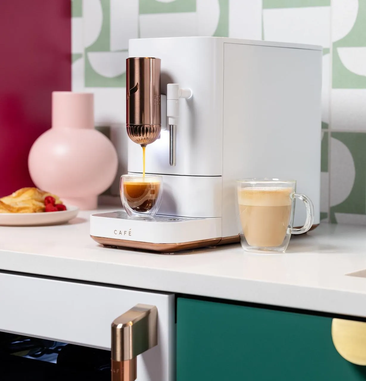 Cafe C7CEBBS4RW3 Caf&#8482; Affetto Automatic Espresso Machine   Frother