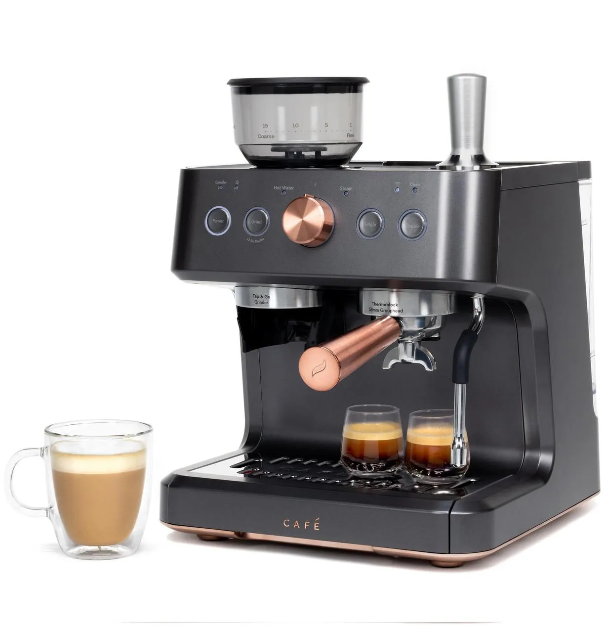 Cafe C7CESAS3RD3 Caf&#8482; Bellissimo Semi Automatic Espresso Machine   Frother