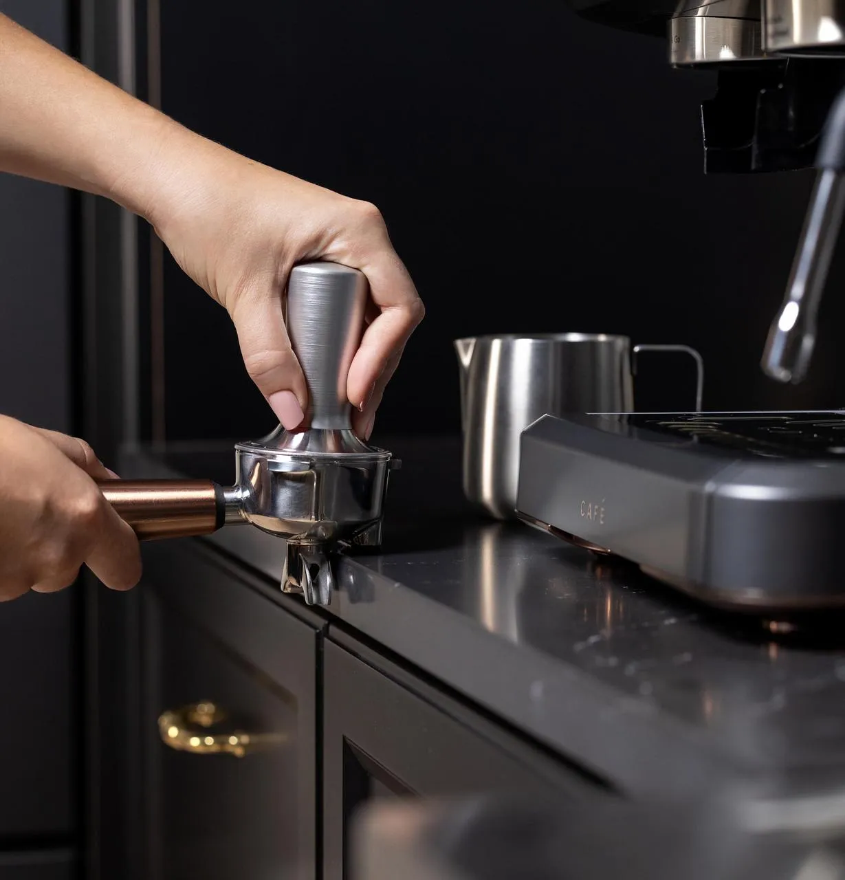 Cafe C7CESAS3RD3 Caf&#8482; Bellissimo Semi Automatic Espresso Machine   Frother