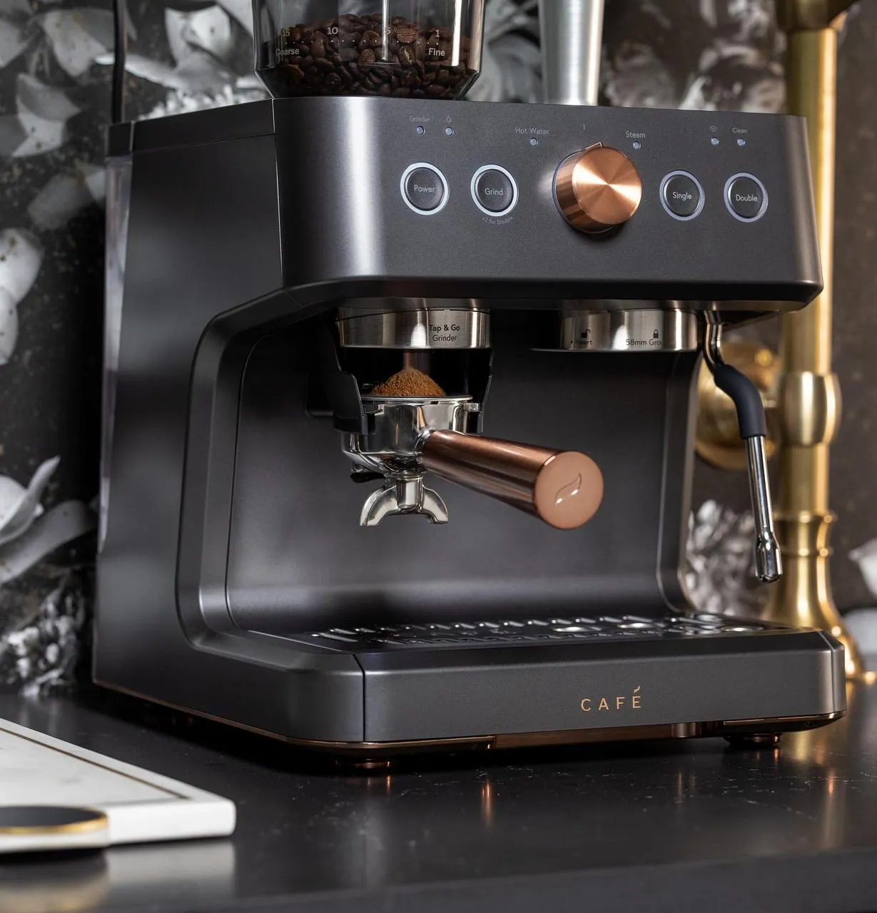 Cafe C7CESAS3RD3 Caf&#8482; Bellissimo Semi Automatic Espresso Machine   Frother
