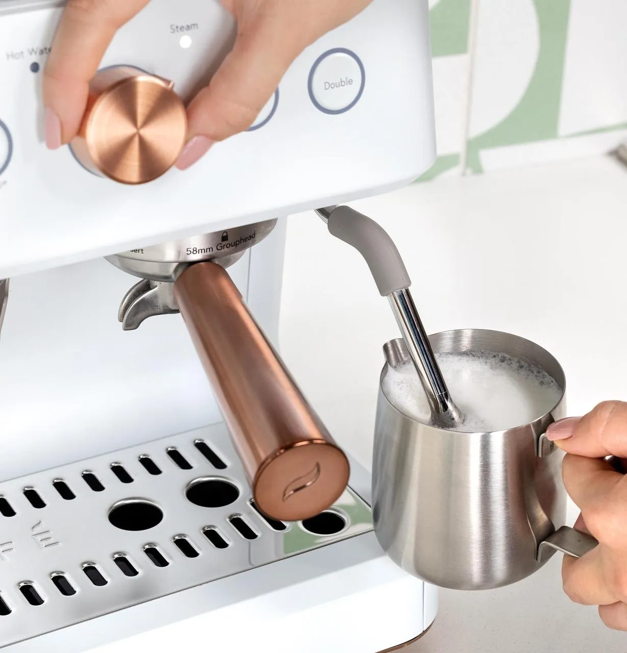 Cafe C7CESAS4RW3 Caf&#8482; Bellissimo Semi Automatic Espresso Machine   Frother