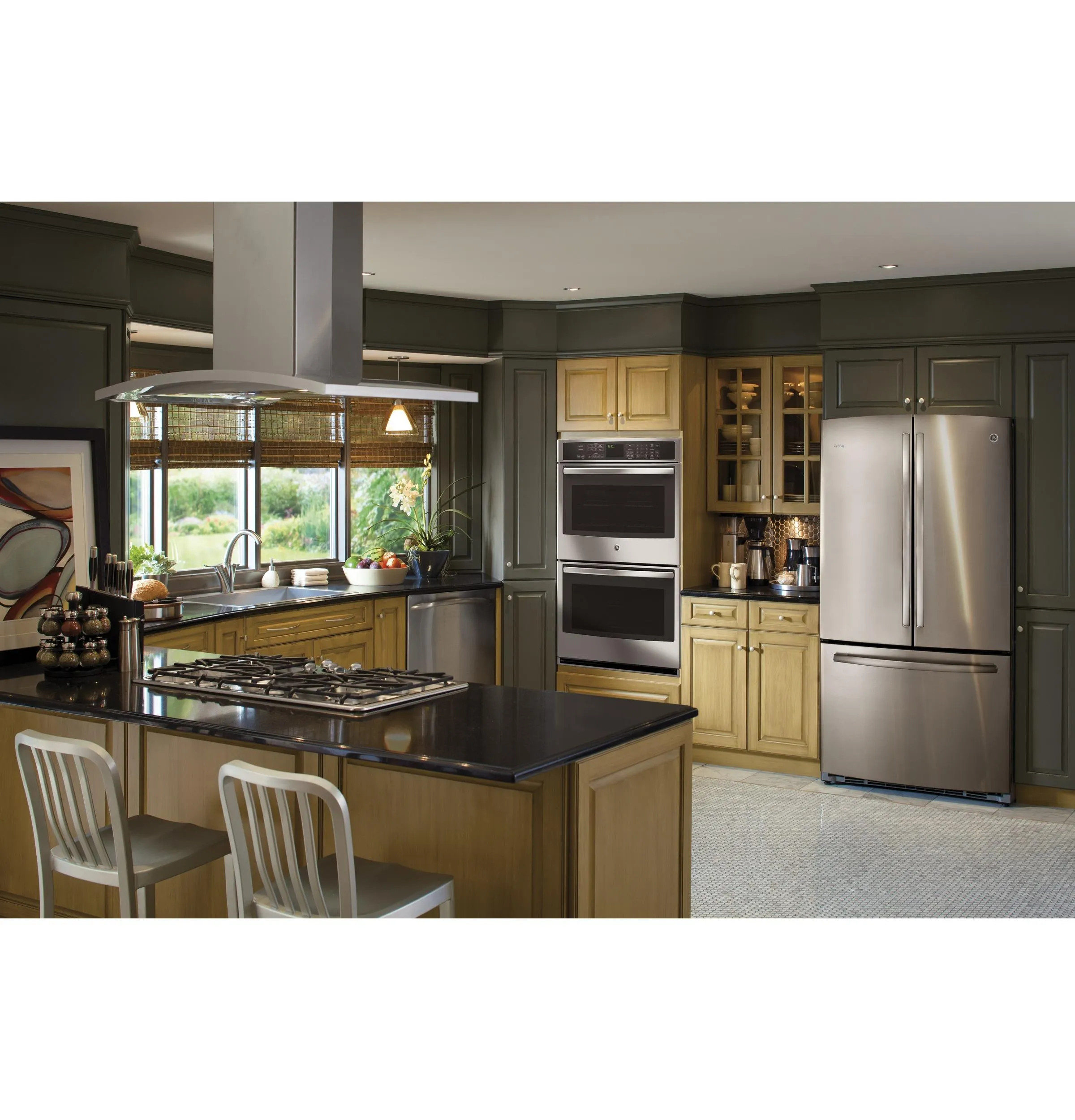 Cafe UVI7361SWSS 36" Island-Mount Chimney Hood