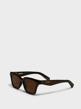 Carre Sunglasses In Metallic Brown, Gold And Brown Must-Shop Sale Mega Sale Now