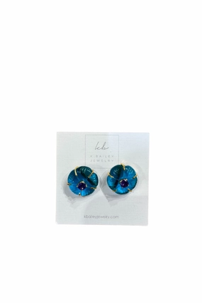 Dont Miss This Steal Carved Flowers - Sky Blue Topaz And Amethyst