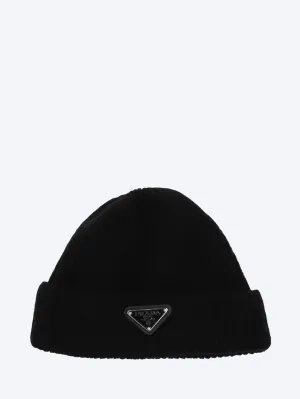 Todays Mega Savings Cashmere Prada Logo Cap