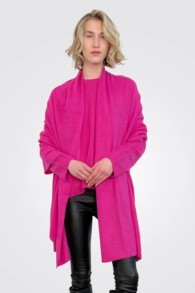 Surprise Discount Today Cashmere Luxe Travel Wrap - Dragonfruit