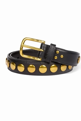 Ceinture Festival Belt In Noir Brass Cowskin Flash Sale Alert Now Grab Your Deal Today
