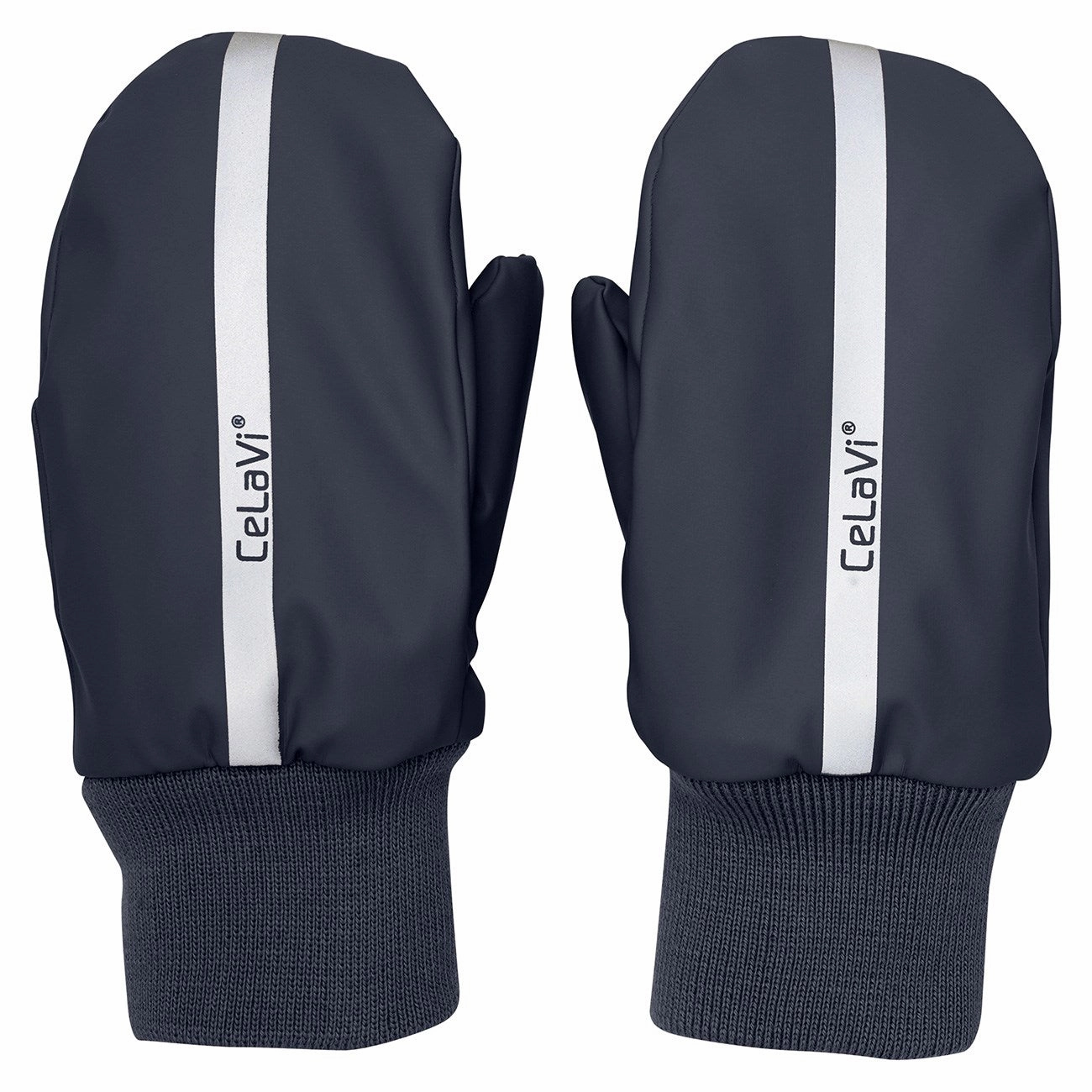 Perfect Gift Sale Limited Stock Hot Deal Celavi Navy Pu Mittens W. Fleece Lining