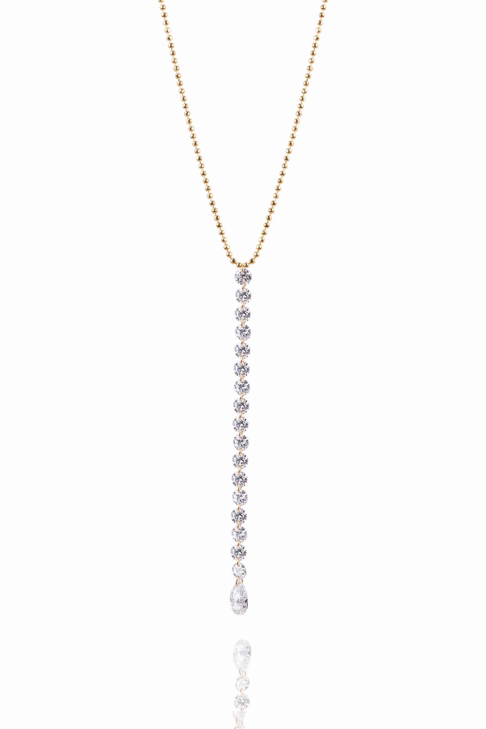 Exclusive Holiday Deal Big Savings Today Celeste Lariat Necklace In 14K Yellow Gold