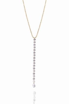 Exclusive Holiday Deal Big Savings Today Celeste Lariat Necklace In 14K Yellow Gold