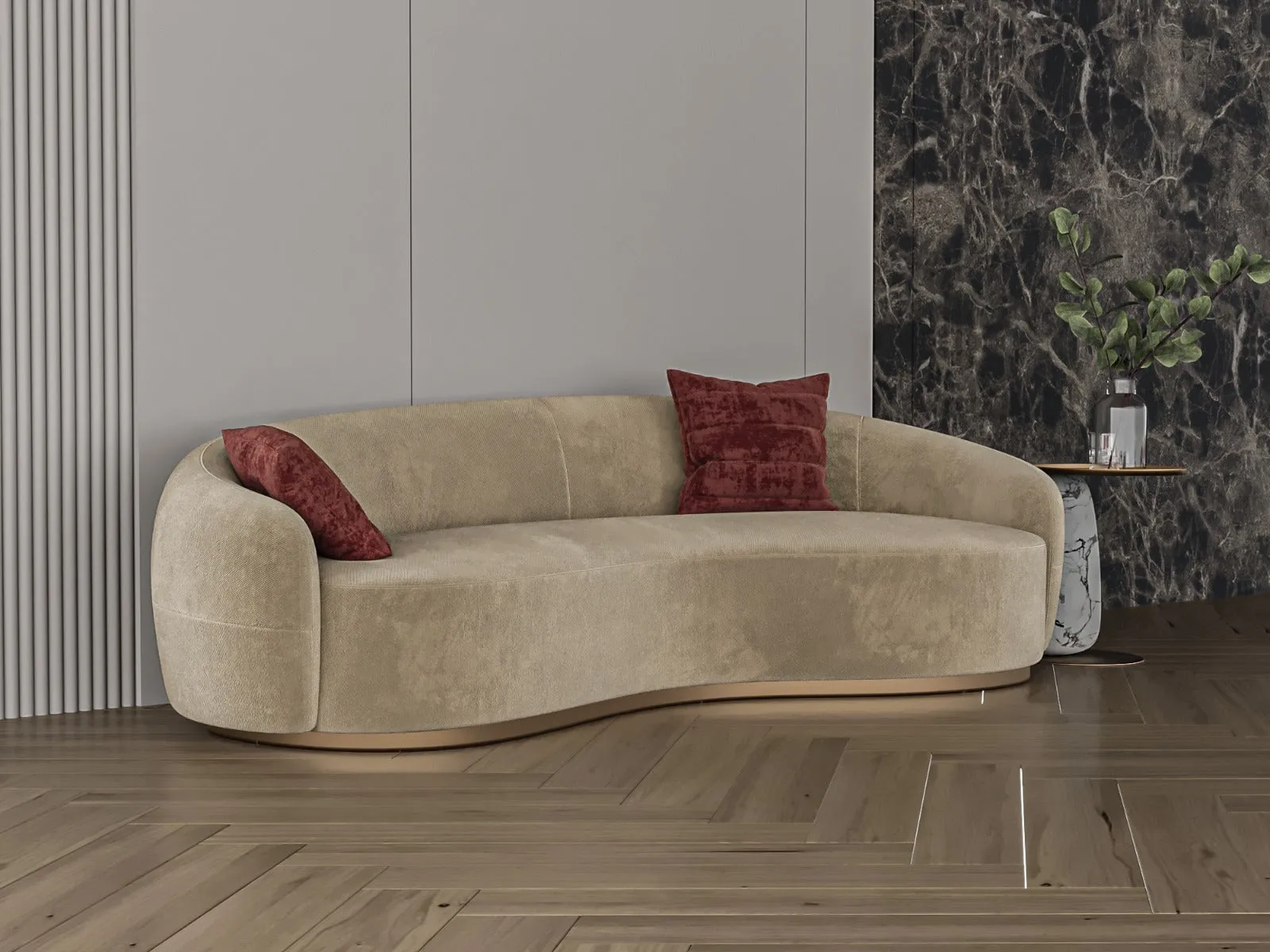 Chanel sofa size 228x85x48 cm