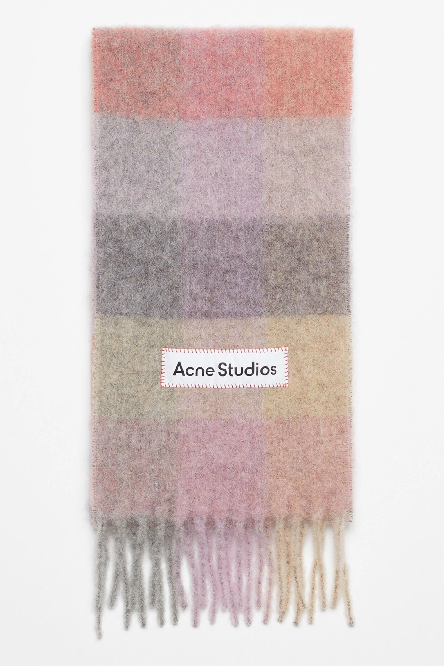 Shop Today & Save Dont Miss These Savings Checked Mohair Scarf Fuchsia/Lilac/Pink