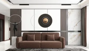 Chocolate velvet fabric sofa 250x87x38 cm