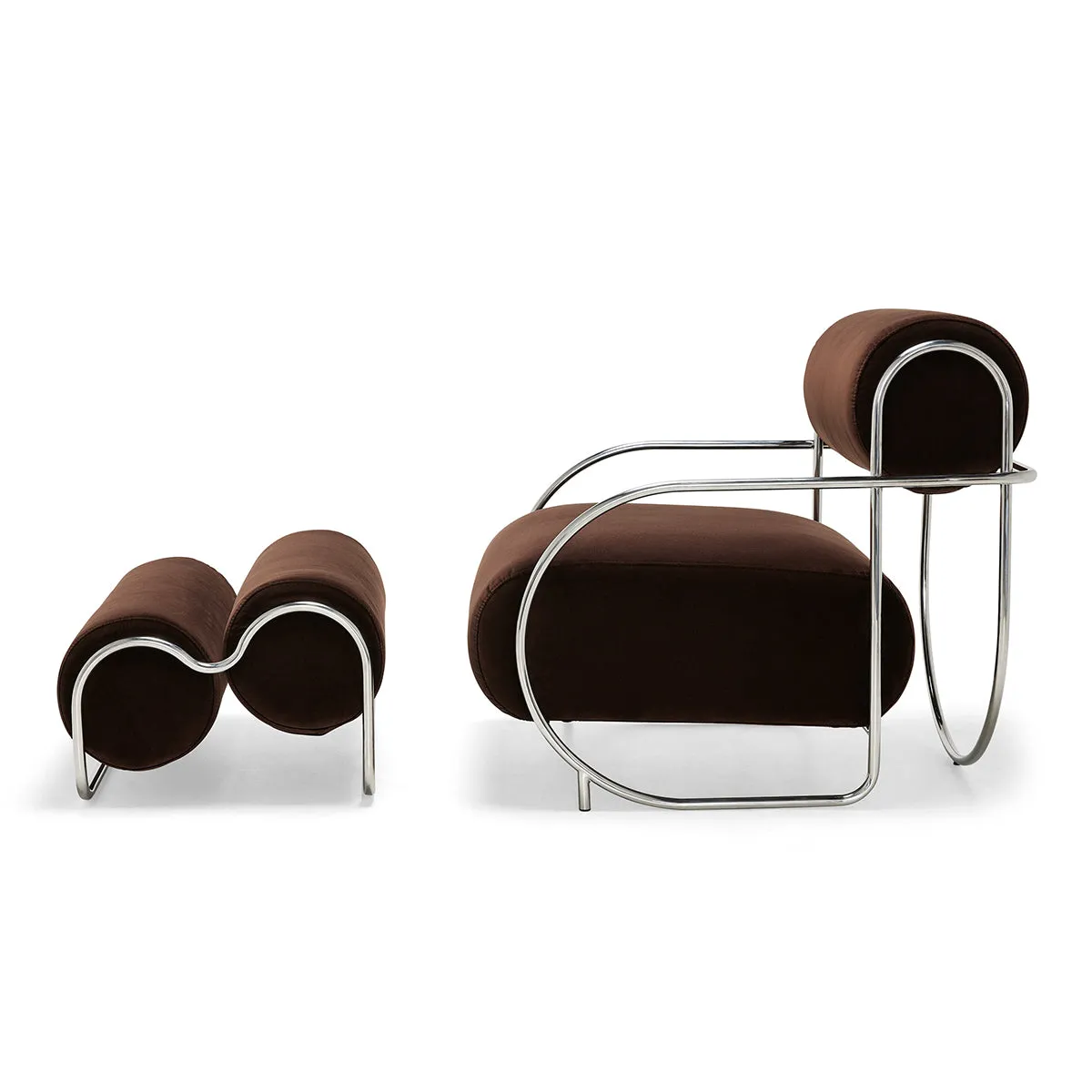 Chromeo Armchair & Ottoman (Avalon Piccolo)