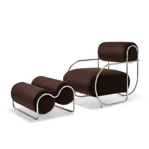Chromeo Armchair & Ottoman (Avalon Piccolo)