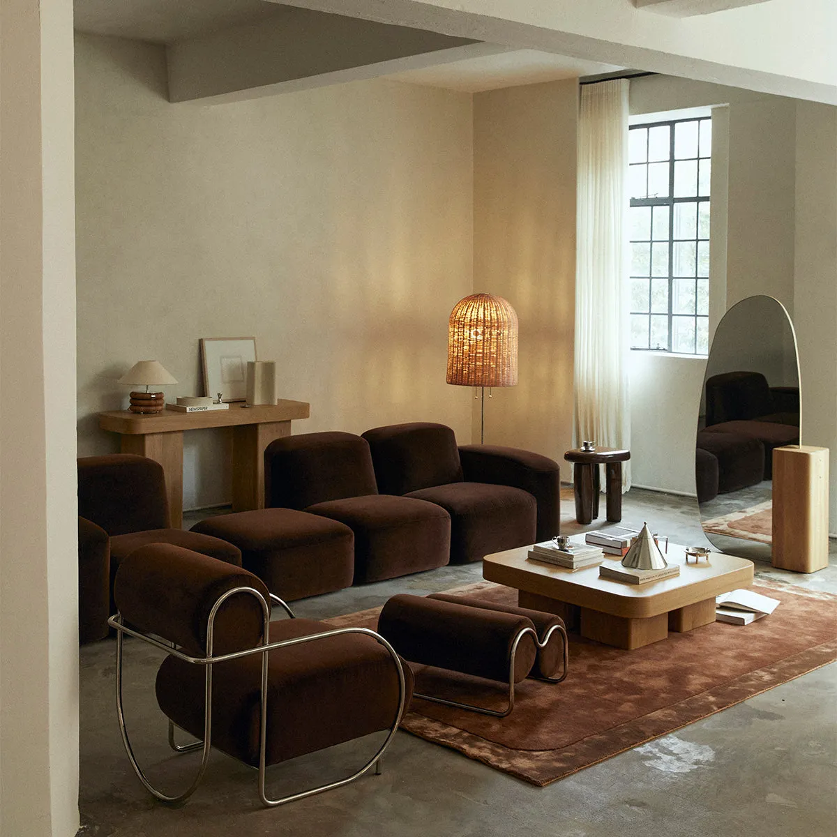 Chromeo Armchair & Ottoman (Avalon Piccolo)