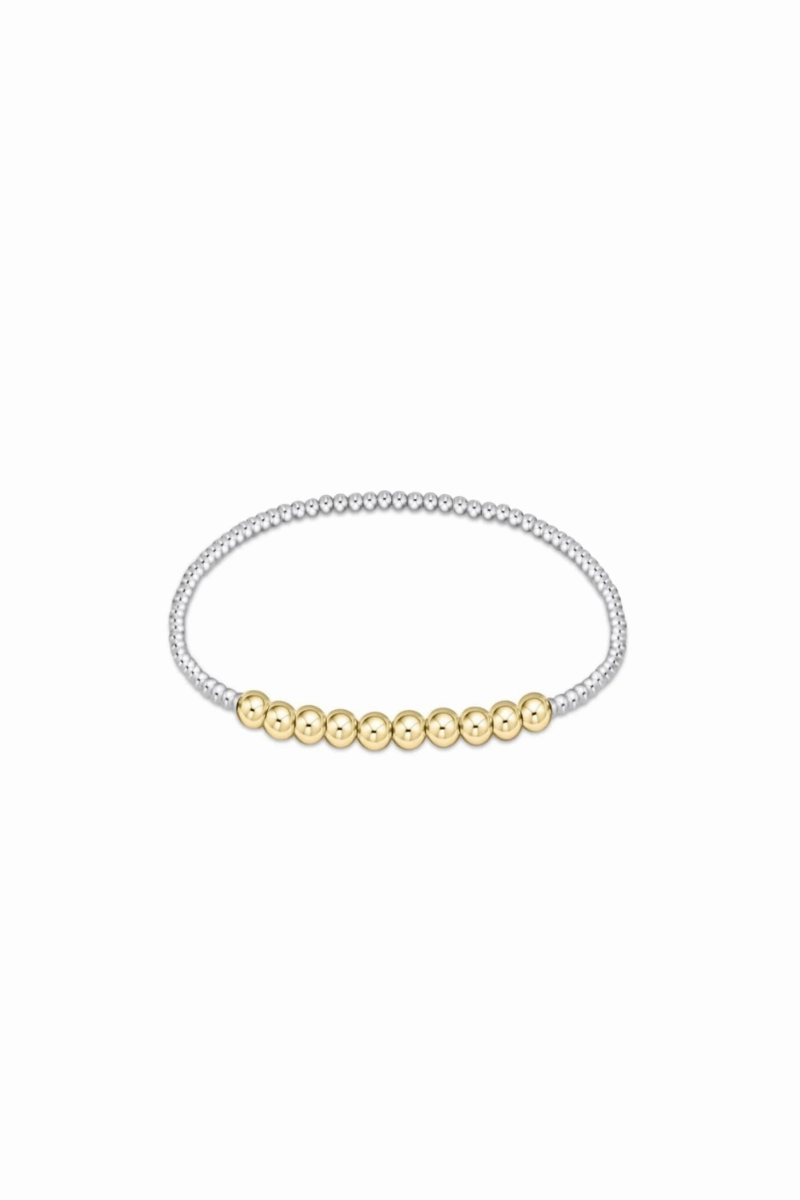 Classic Beaded Bliss 2Mm Bead Bracelet 4Mm Mixed Metal Today Only Discount Alert