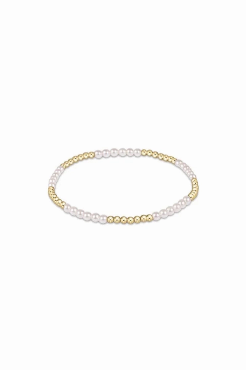 Classic Blissful Pattern 2.5Mm Bead Bracelet - 3Mm Pearl Special Deal Frenzy